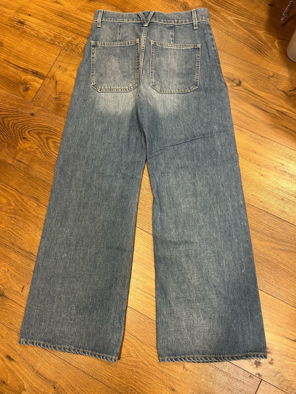 VERONICA BEARD Sz 25 Grant Extra High Rise Wide Leg Button Fly Casual Staple EUC - Picture 3 of 9